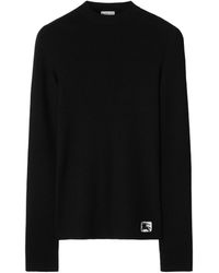 Burberry - Wool-blend Ribbed Sweater - Lyst