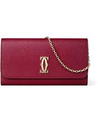 Cartier - Leather C De Chain Wallet - Lyst