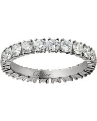 Cartier - Small Platinum And Diamond Destinée Ring - Lyst