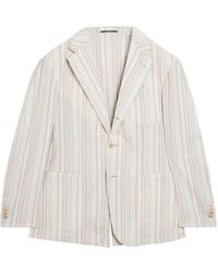 dunhill - Wool-Silk Stripe Cavendish Blazer - Lyst