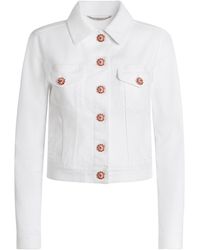 Dolce & Gabbana - Button-Detail Denim Jacket - Lyst