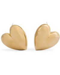 Jennifer Fisher - Yellow Gold-plated Puffy Heart Earrings - Lyst