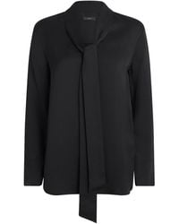 JOSEPH - Tie-Detail Adele Blouse - Lyst