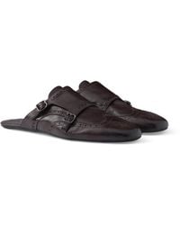 Prada - Calfskin Monk-Strap Mules - Lyst