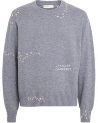 DOMREBEL - Wool Exposed Stitching Sweatshirt - Lyst