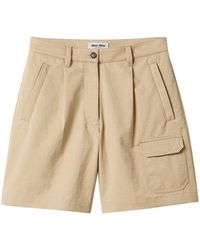 Miu Miu - Chino Bermuda Shorts - Lyst
