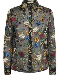 Alice + Olivia - Floral Willa Blouse - Lyst