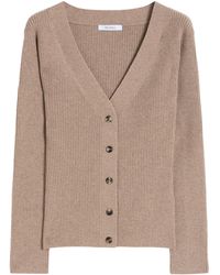 Max Mara - Wool-Blend Ribbed Cardigan - Lyst