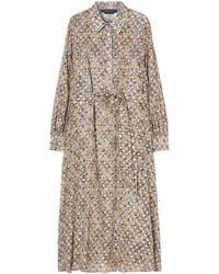 Marina Rinaldi - Printed Larix Midi Dress - Lyst