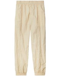 Burberry - Crinkled Wide-leg Track Trousers - Lyst