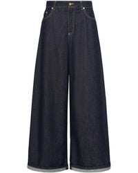 Max Mara - High-Waist Wide-Leg Jeans - Lyst