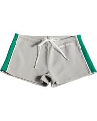 Miu Miu - Technical Yarn Shorts - Lyst