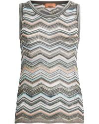 Missoni - Sequin Chevron Tank Top - Lyst