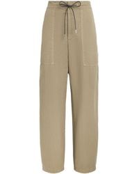 FRAME - Drawstring The Gallery Wide-Leg Trousers - Lyst