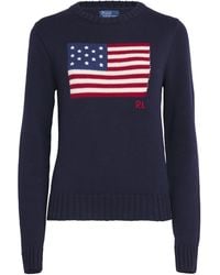 Polo Ralph Lauren - Cotton American Flag Sweater - Lyst