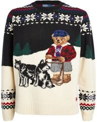 Ralph Lauren - Wool-blend Polo Bear Sweater - Lyst