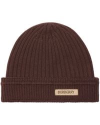 Burberry - Wool Logo Beanie - Lyst
