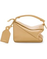 Loewe - Mini Leather Featherlight Puzzle Top-Handle Bag - Lyst