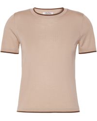 Max Mara - Virgin Wool Short-Sleeve Sweater - Lyst