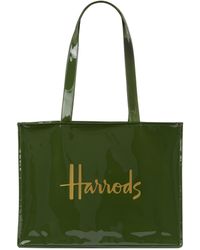 harrods signature logo tote bag