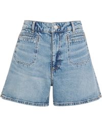 PAIGE - High-Rise Dani Denim Shorts - Lyst