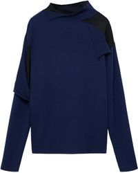 Loewe - Draped Cut-Away Sweater - Lyst