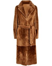 Yves Salomon - Lamb Fur Reversible Wrap Coat - Lyst