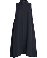 Eskandar - Linen Sleeveless Midi Shirt Dress - Lyst