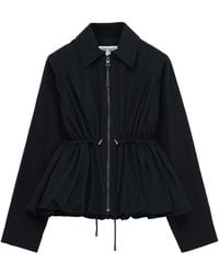 Loewe - Cotton-Blend Gathered Jacket - Lyst