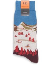 Doré Doré - Jacquard Mountain Socks - Lyst