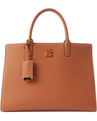 Burberry - Small Leather Frances Tote Bag - Lyst
