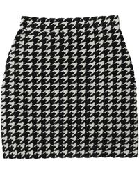 Burberry - Toweling Houndstooth Mini Skirt - Lyst