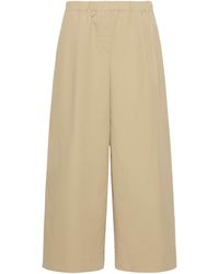 Weekend by Maxmara - Cotton Flared Trousers - Lyst