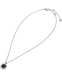 BVLGARI - Sterling Silver, Onyx And Ruby Save The Children Anniv Necklace - Lyst
