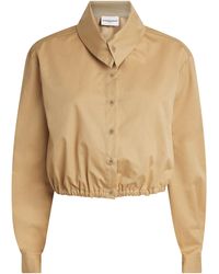 Claudie Pierlot - Cotton Cropped Shirt - Lyst