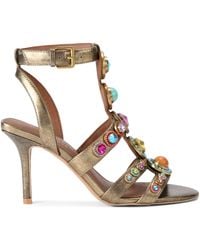 Kurt Geiger - Leather Octavia Heeled Sandals - Lyst