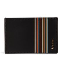 Paul Smith - Leather Striped Card Holder - Lyst