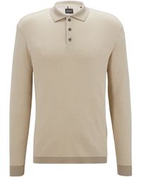 BOSS - Long-Sleeved Polo Shirt - Lyst