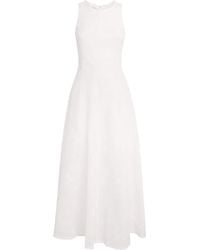 Eleventy - X Harrods Linen Floral-Embroidered Dress - Lyst