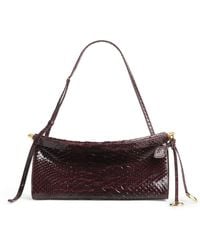 Alaïa - Medium Snakeskin Le Click East West Shoulder Bag - Lyst