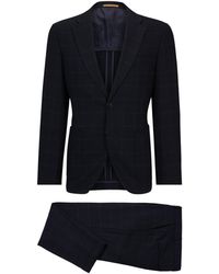 BOSS - Check 2-Piece Suit - Lyst