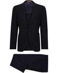 BOSS - Check 2-Piece Suit - Lyst