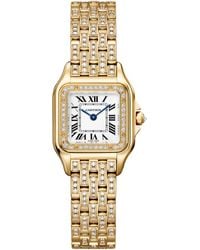 Cartier - And Diamond Panthère De Watch - Lyst