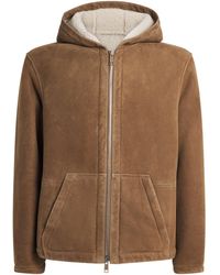 Yves Salomon - Shearling Reversible Hooded Jacket - Lyst