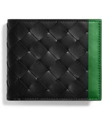 Bottega Veneta - Leather Intrecciato Bifold Card Holder - Lyst