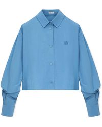 Loewe - Cotton Cropped Shirt - Lyst