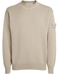 Stone Island - Cotton-Cashmere Ghost Sweater - Lyst