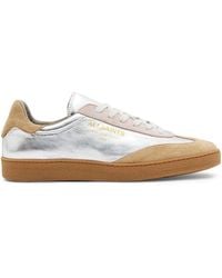 AllSaints - Leather-Suede Thelma Sneakers - Lyst