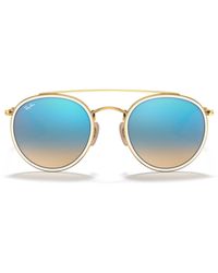 Ray-Ban - Round Double-Bridge Sunglasses - Lyst