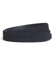 Giorgio Armani - Suede Reversible Belt Strap - Lyst